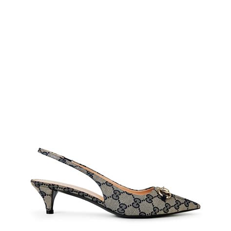 gucci slingback beige|gucci slingback horsebit.